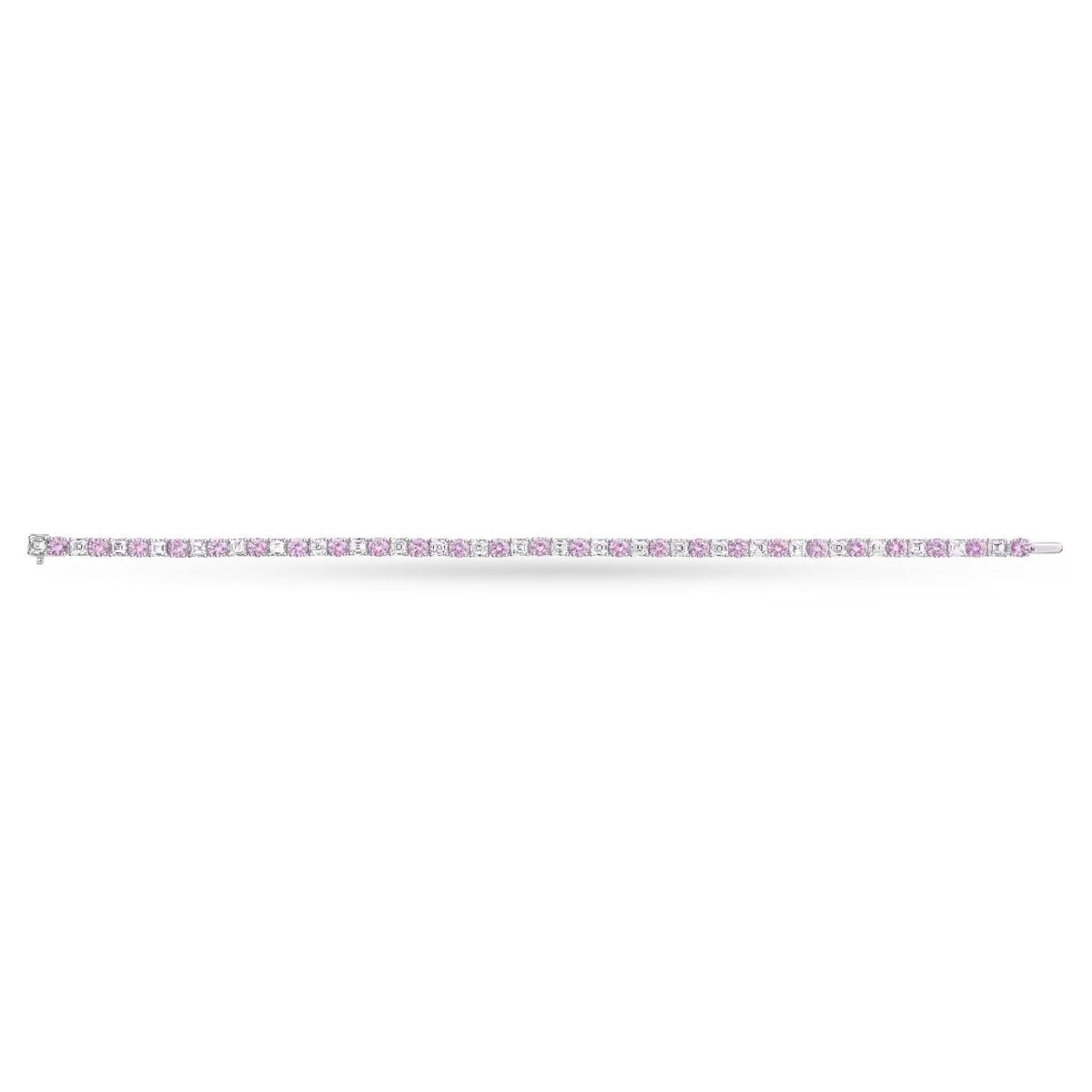 Carave Paris Pink Sapphire & Diamond Tennis Bracelet