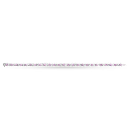 Carave Paris Pink Sapphire & Diamond Tennis Bracelet