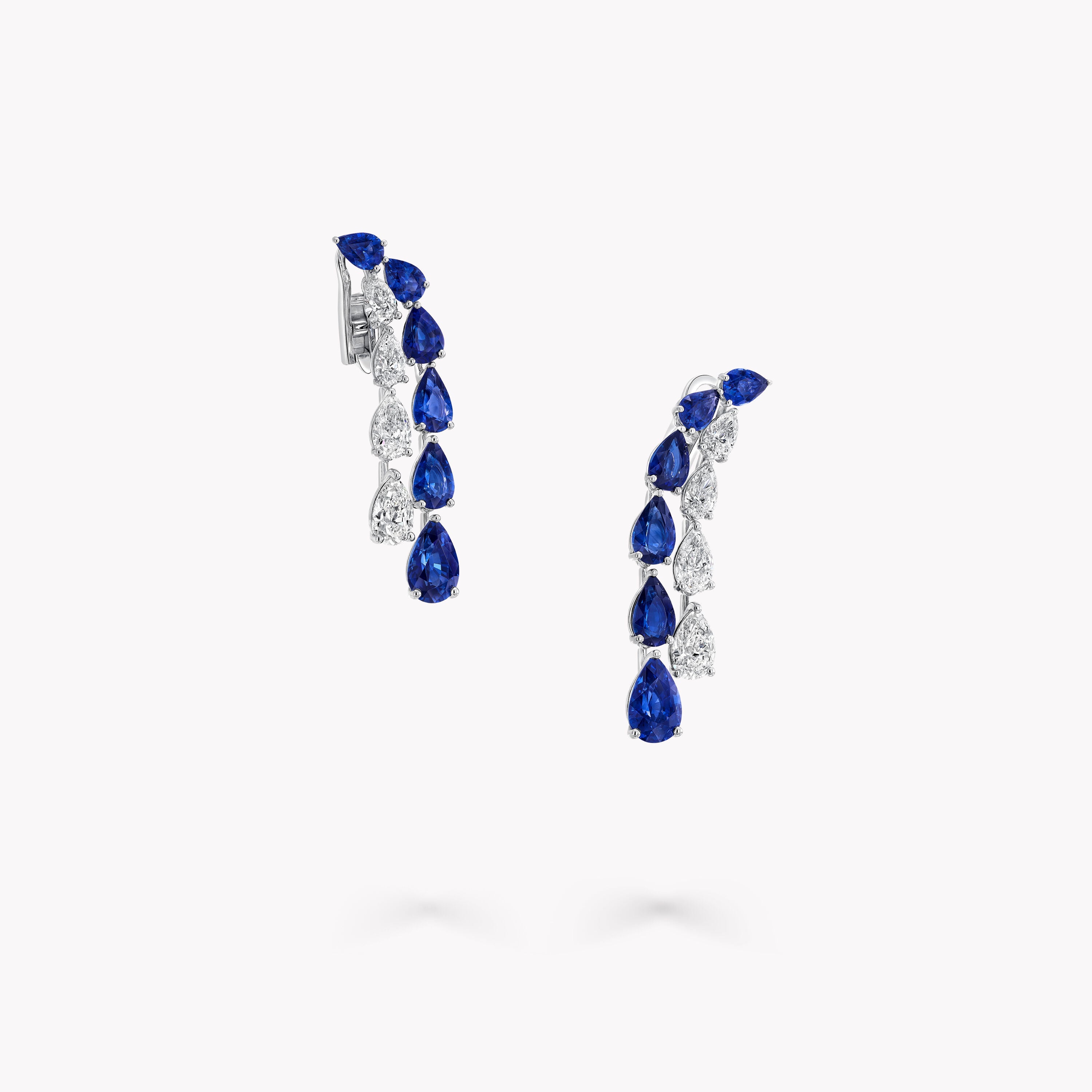 Carave Paris Sapphire Teardrop Cascade Earrings