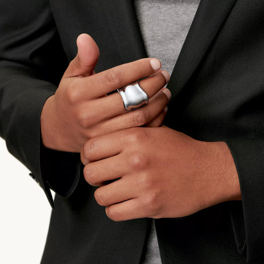 Carave Paris Sculptural Wave Cuff Ring
