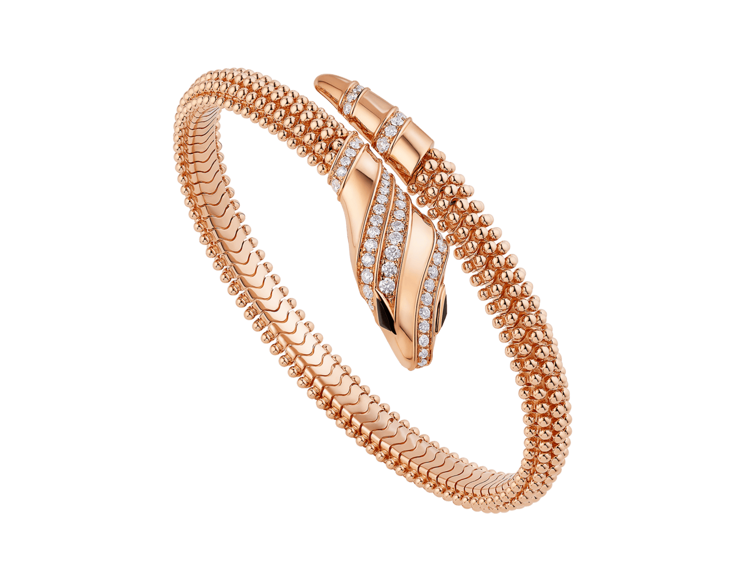 Carave Paris Serpente Beaded Diamond Wrap Bracelet