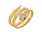 Carave Paris Serpente Luxury Triple Wrap Diamond Bracelet