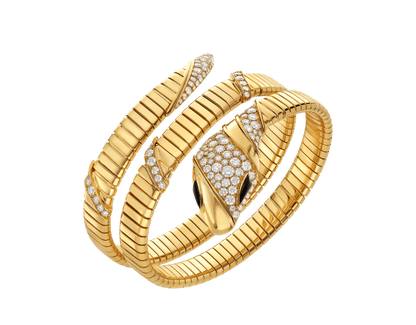 Carave Paris Serpente Luxury Triple Wrap Diamond Bracelet