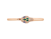 Carave Paris Serpente Malachite & Sapphire Open Cuff Bracelet
