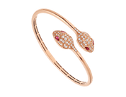 Carave Paris Serpente Pavé Open Cuff Bracelet