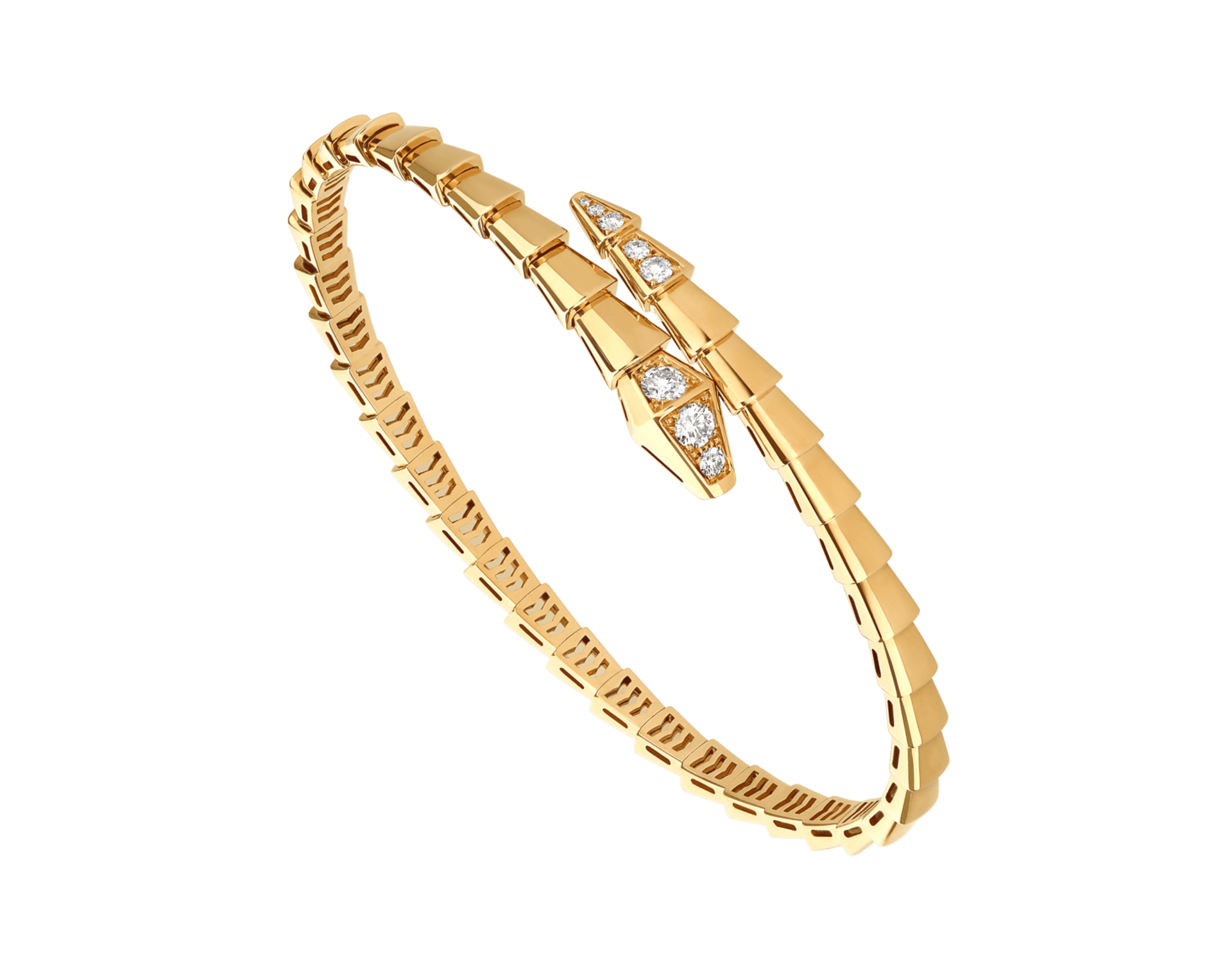 Carave Paris Serpente Slim Diamond Wrap Bracelet
