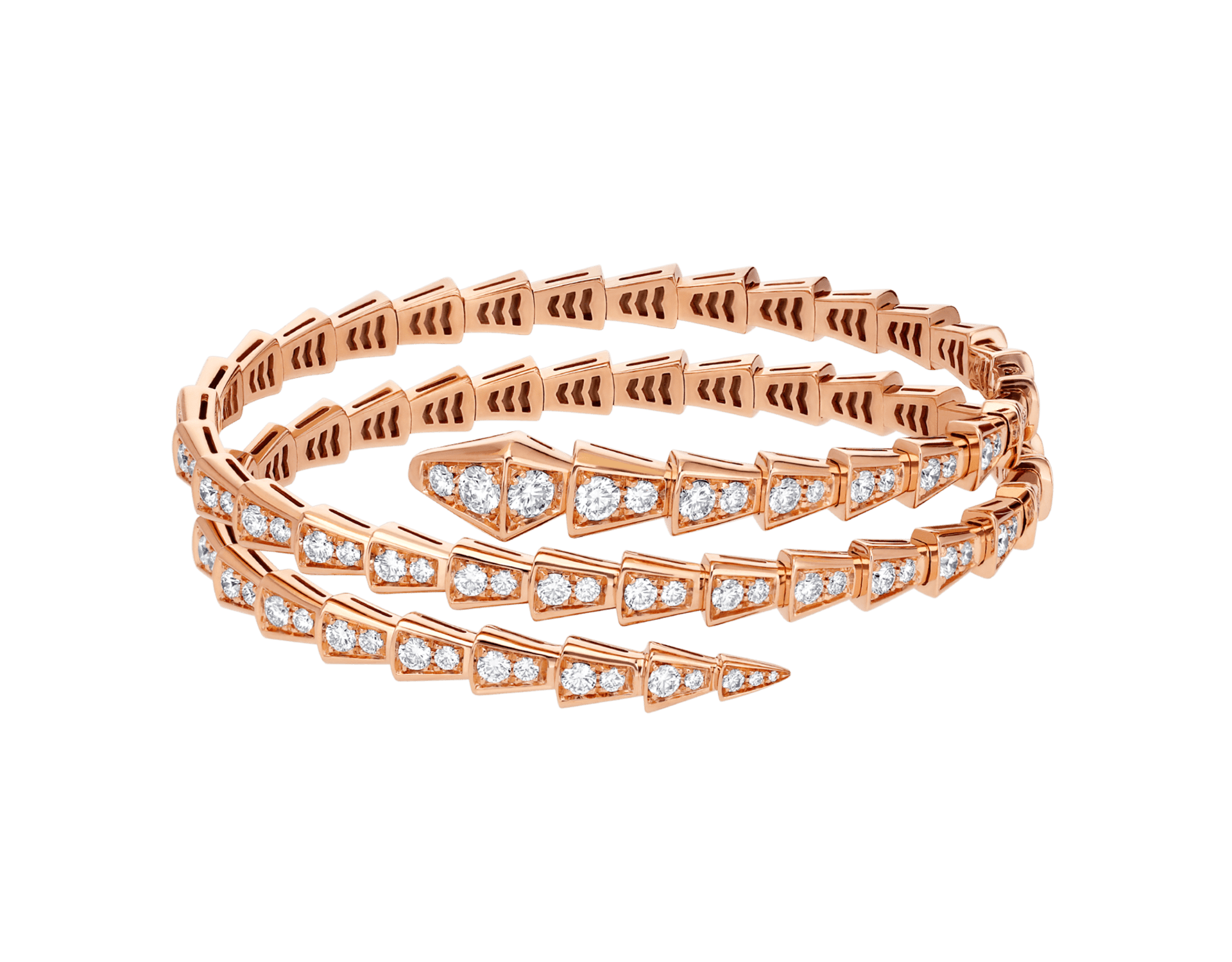Carave Paris Serpente Spiral Diamond Wrap Bracelet