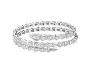 Carave Paris Serpente Spiral Diamond Wrap Bracelet