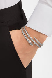 Carave Paris Serpente Spiral Diamond Wrap Bracelet