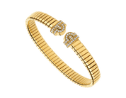 Carave Paris Serpenti Flex Diamond Open Cuff Bracelet