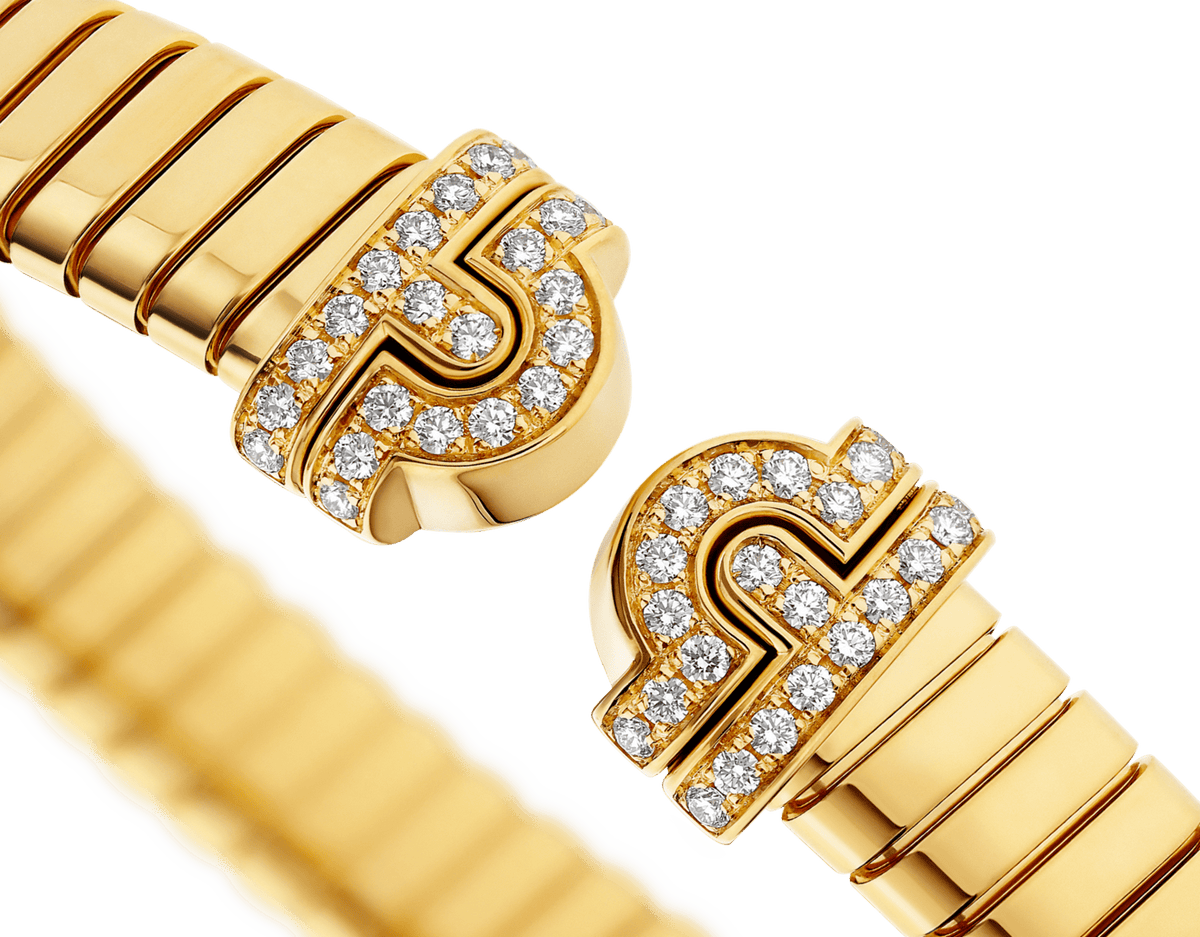 Carave Paris Serpenti Flex Diamond Open Cuff Bracelet