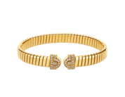 Carave Paris Serpenti Flex Diamond Open Cuff Bracelet
