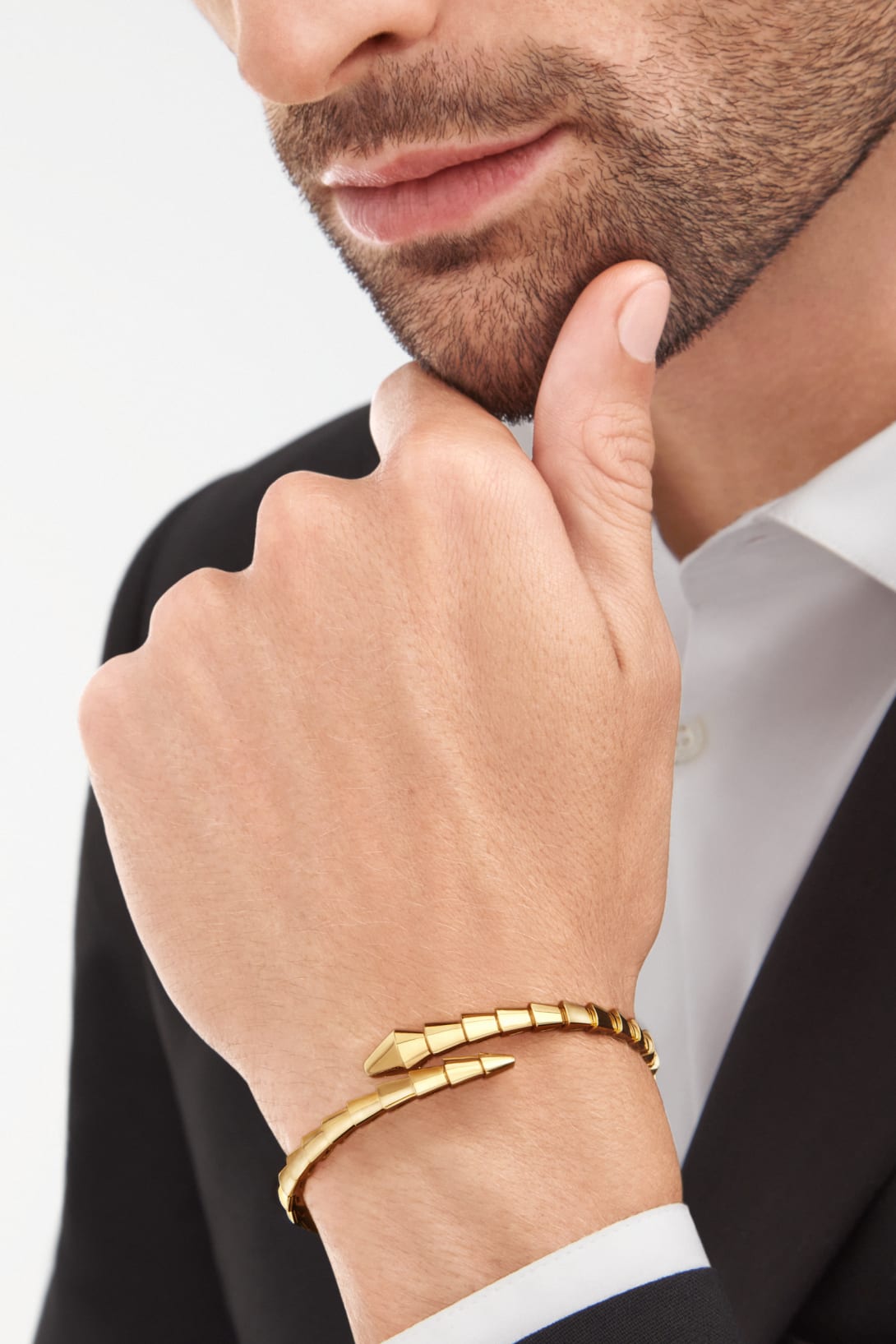 Carave Paris Serpenti Gold Wrap Bangle Bracelet
