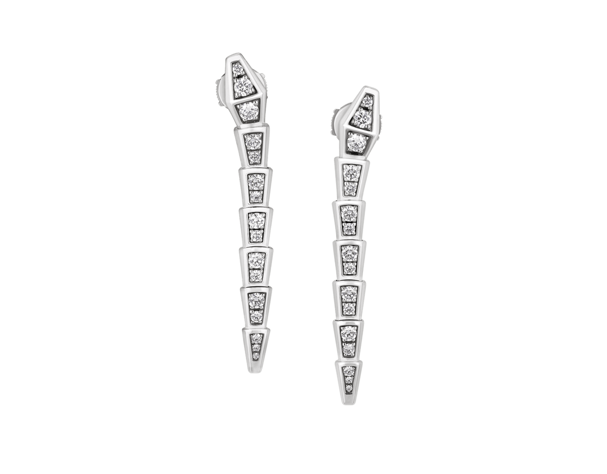 Carave Paris Serpenti Pavé Drop Earrings