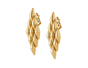 Carave Paris Serpenti Pyramid Gold Drop Earrings