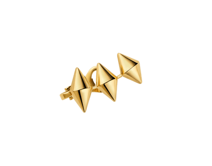 Carave Paris Serpenti Pyramid Gold Single Ear Cuff