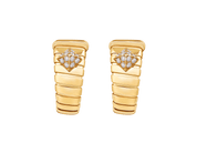 Carave Paris Serpenti Viper Hoop Earrings in Yellow Gold