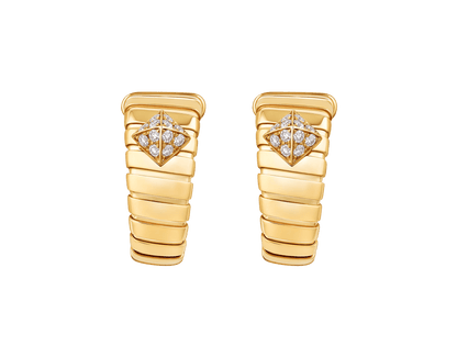 Carave Paris Serpenti Viper Hoop Earrings in Yellow Gold