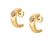 Carave Paris Serpenti Viper Hoop Earrings in Yellow Gold
