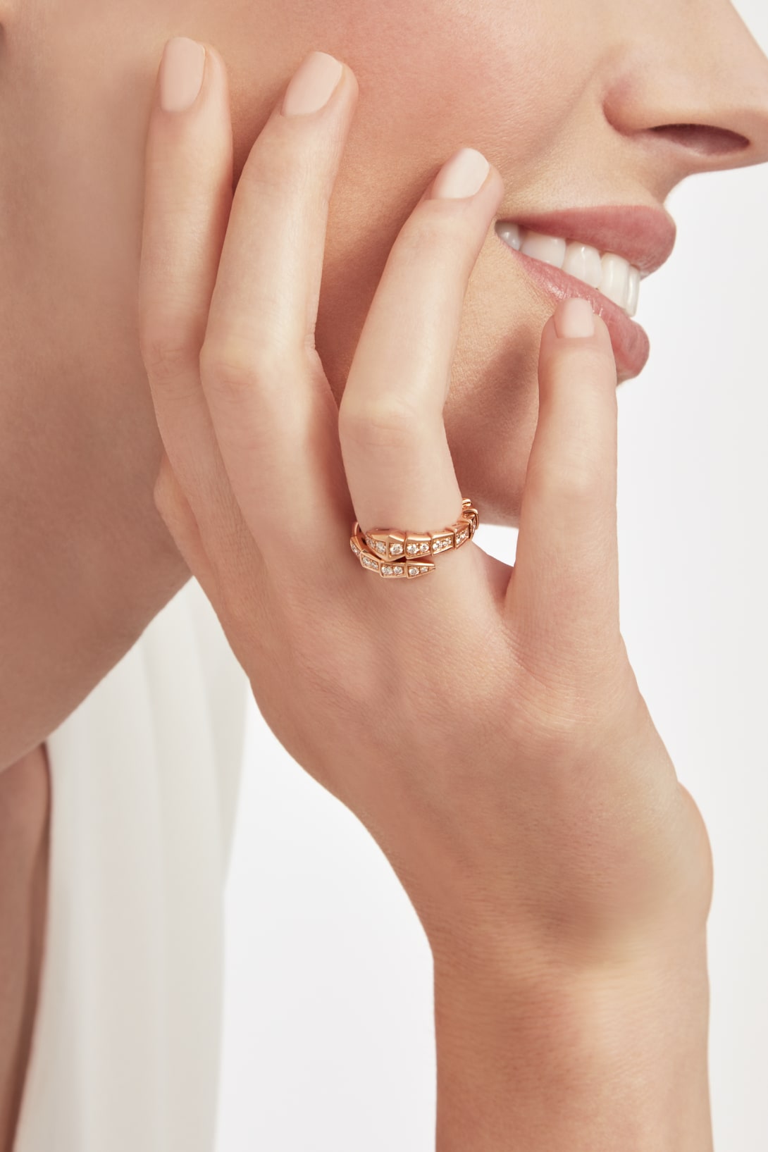 Carave Paris Serpentine Diamond Wrap Ring