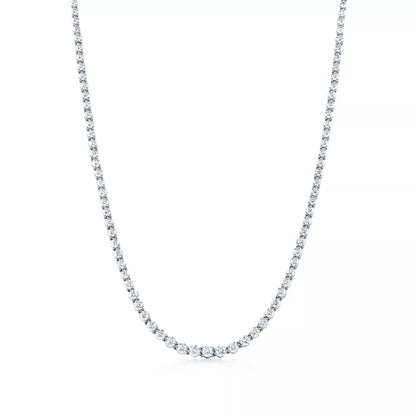 Carave Paris Silver Crystal Tennis Choker Necklace