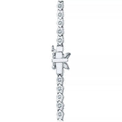 Carave Paris Silver Crystal Tennis Choker Necklace
