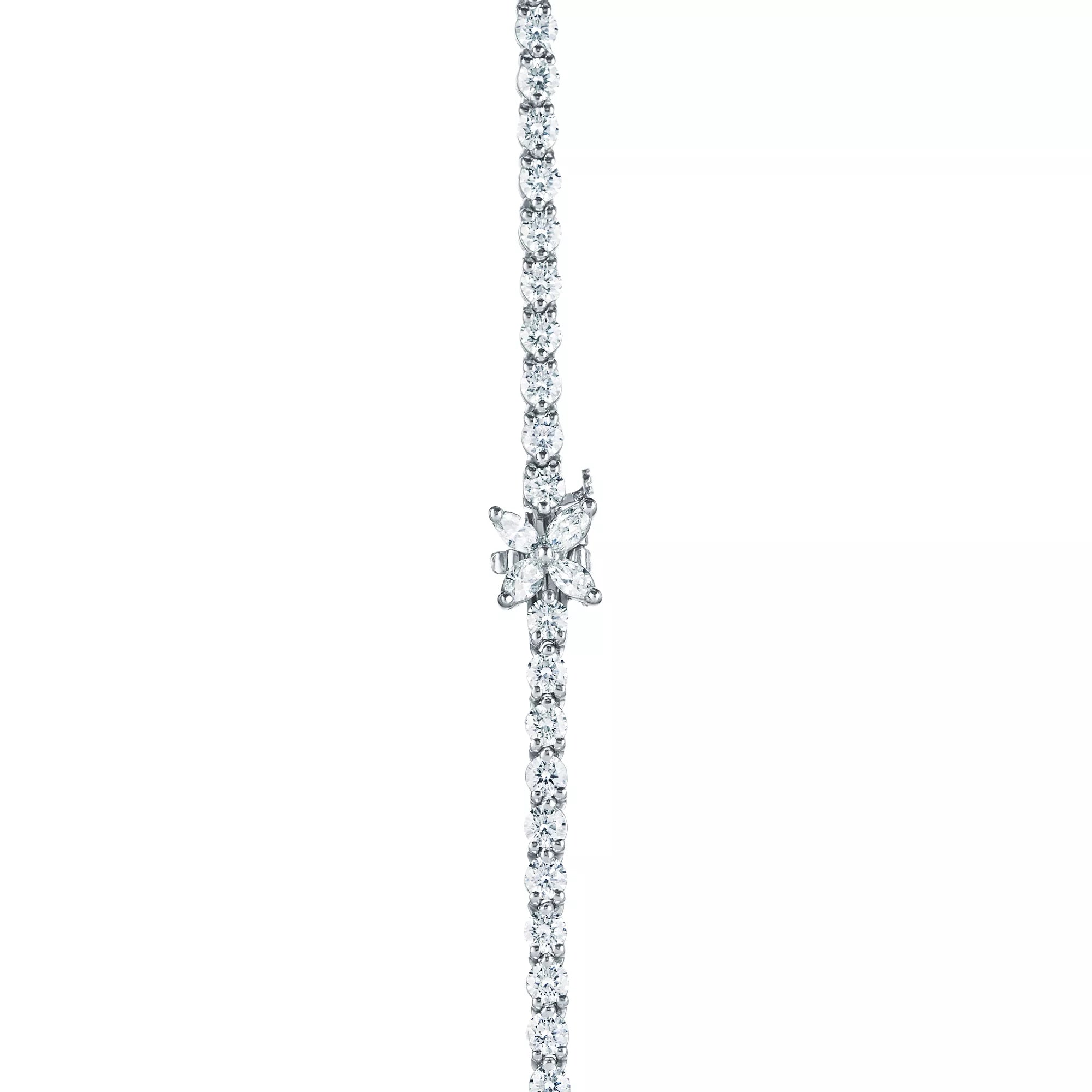 Carave Paris Silver Crystal Tennis Choker Necklace