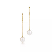 Carave Paris Single Pearl Threader Drop Earring