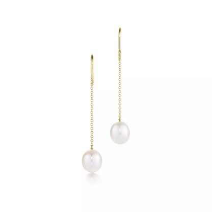 Carave Paris Single Pearl Threader Drop Earring