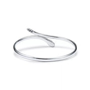 Carave Paris Snake Inspired Silver Bangle Bracelet for Women