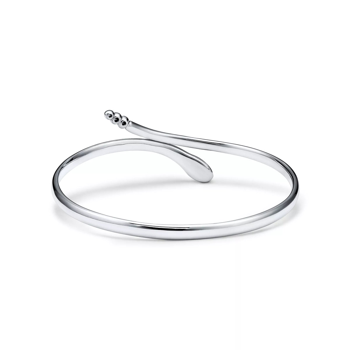 Carave Paris Snake Inspired Silver Bangle Bracelet for Women
