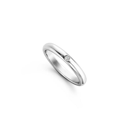 Carave Paris Solitaire Bezel Diamond Band Ring
