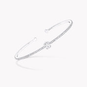 Carave Paris Solitaire Diamond Open Cuff Bangle