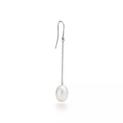 Carave Paris Solitaire Pearl Chain Drop Earring