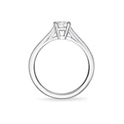 Carave Paris Solitaire Round Brilliant Diamond Engagement Ring