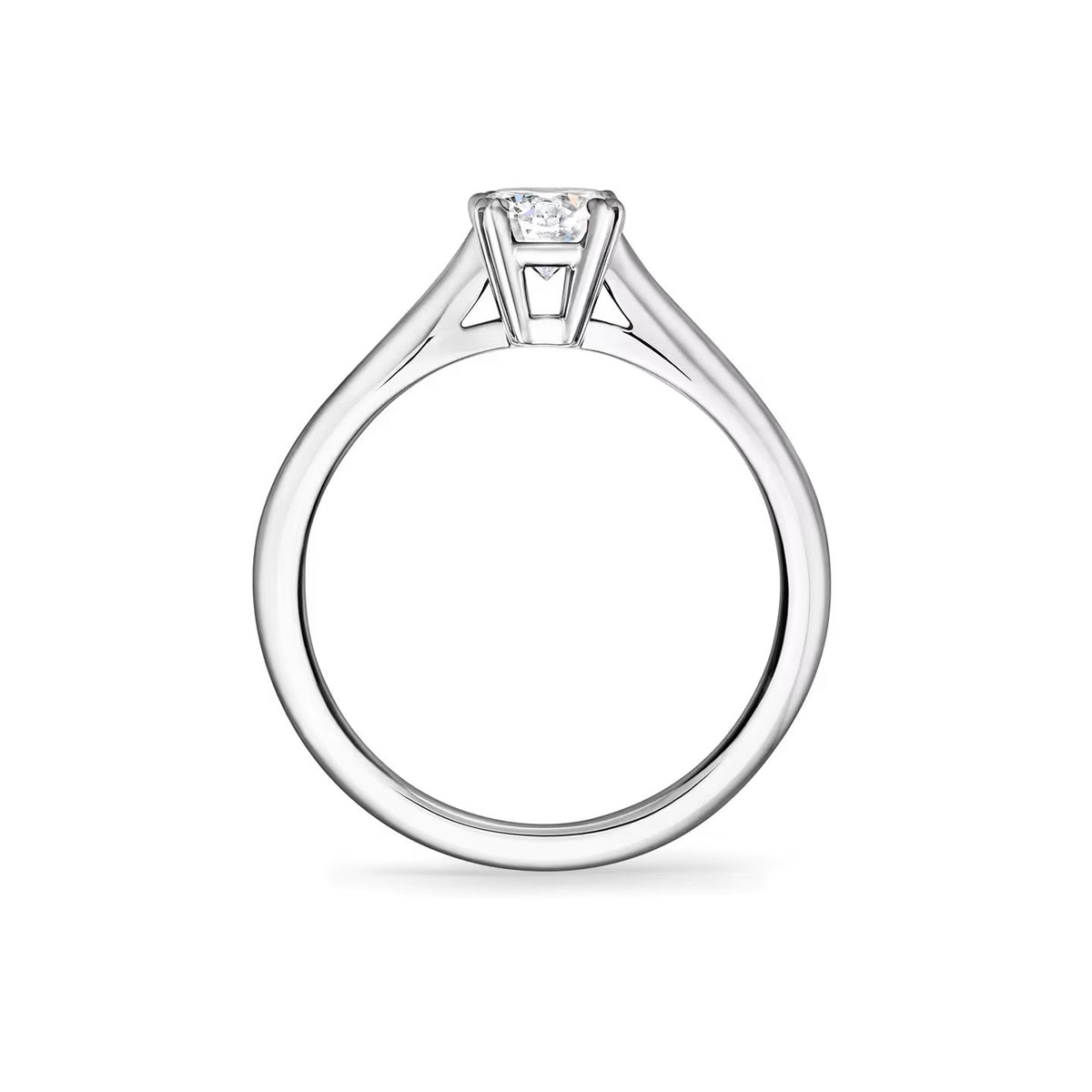 Carave Paris Solitaire Round Brilliant Diamond Engagement Ring