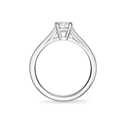 Carave Paris Solitaire Round Brilliant Diamond Engagement Ring
