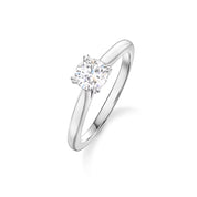 Carave Paris Solitaire Round Brilliant Diamond Engagement Ring