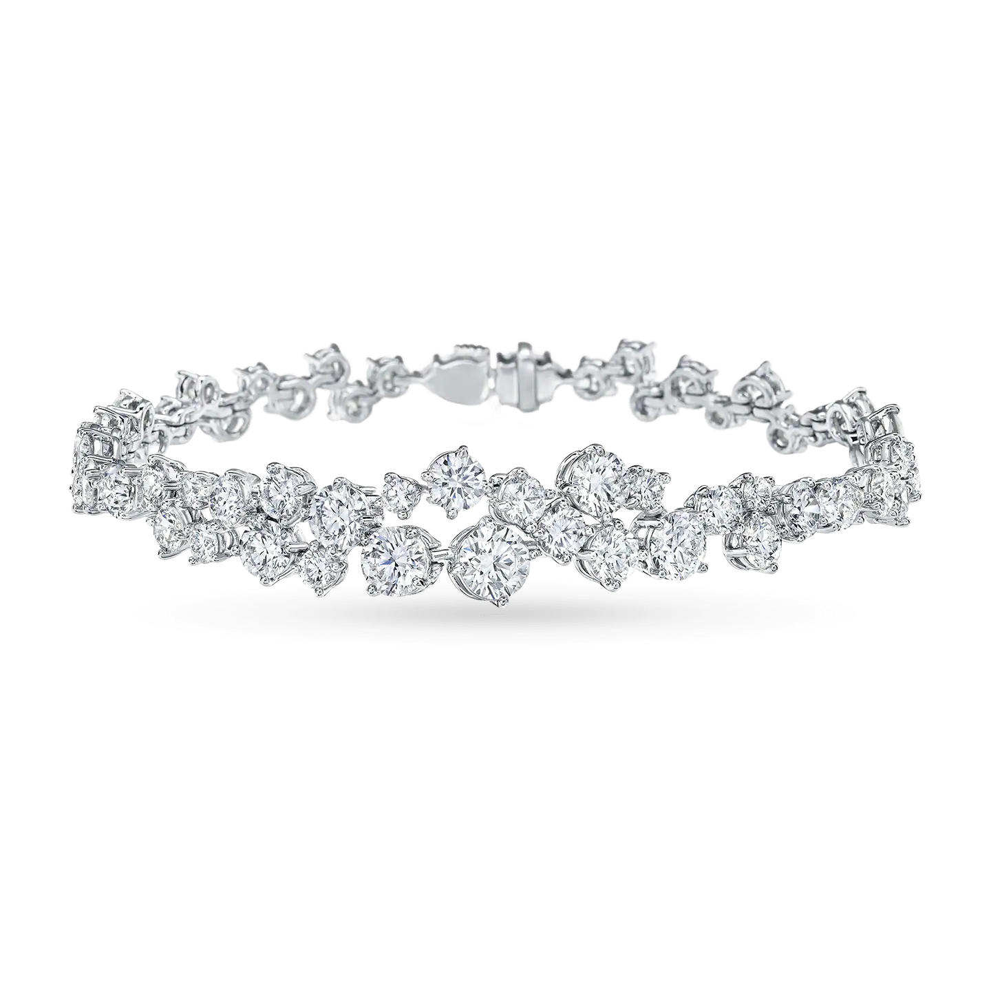 Carave Paris Sparkling Cluster Diamond Bracelet