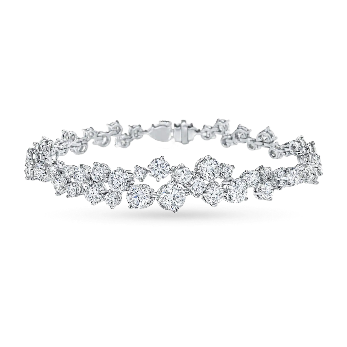 Carave Paris Sparkling Cluster Diamond Bracelet