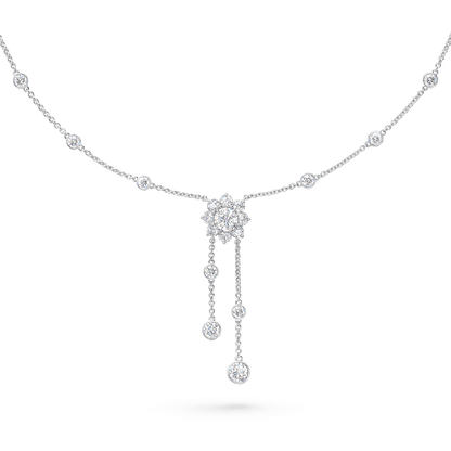 Carave Paris Sunflower Diamond Drop Necklace