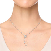 Carave Paris Sunflower Diamond Drop Necklace