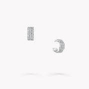 Carave Paris Textured Diamond Huggie Earrings