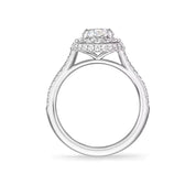 Carave Paris The One Double Halo Round Brilliant Diamond Engagement Ring