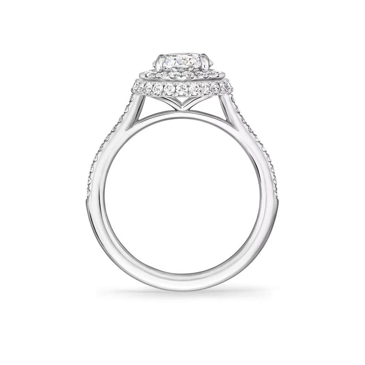 Carave Paris The One Double Halo Round Brilliant Diamond Engagement Ring