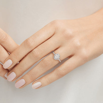 Carave Paris The One Oval Diamond Halo Engagement Ring
