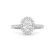 Carave Paris The One Oval Diamond Halo Engagement Ring