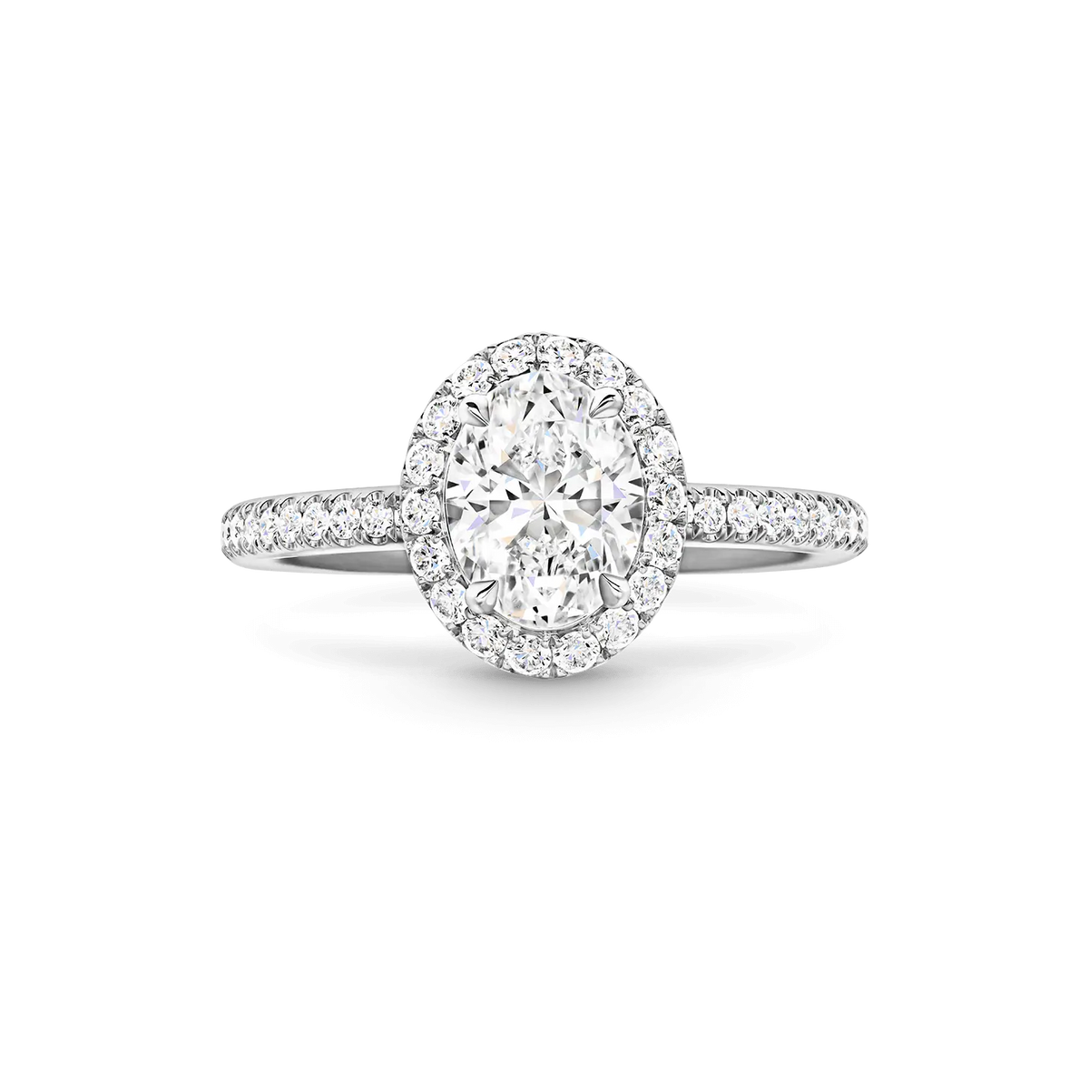 Carave Paris The One Oval Diamond Halo Engagement Ring