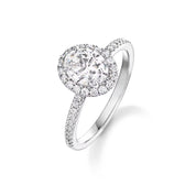 Carave Paris The One Oval Diamond Halo Engagement Ring