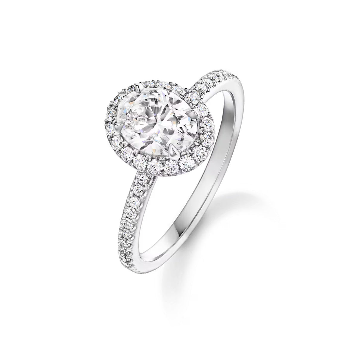 Carave Paris The One Oval Diamond Halo Engagement Ring